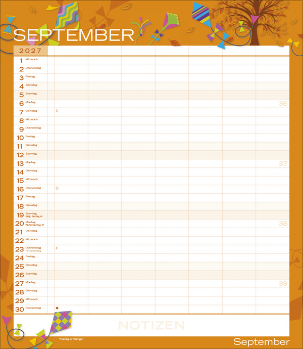 Weitere Ansicht: Multiplaner - Colour your time 2027