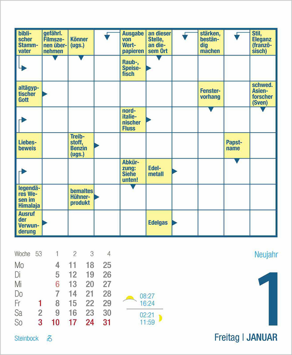 Weitere Ansicht: Kreuzworträtsel 2027