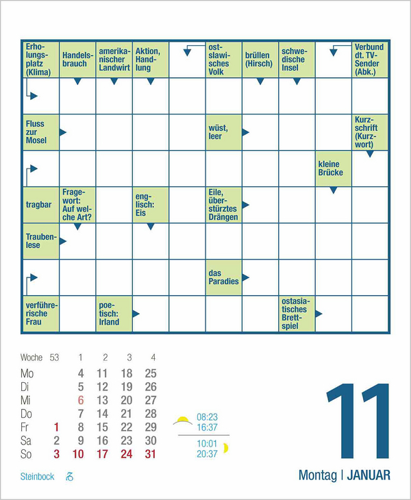 Weitere Ansicht: Kreuzworträtsel 2027