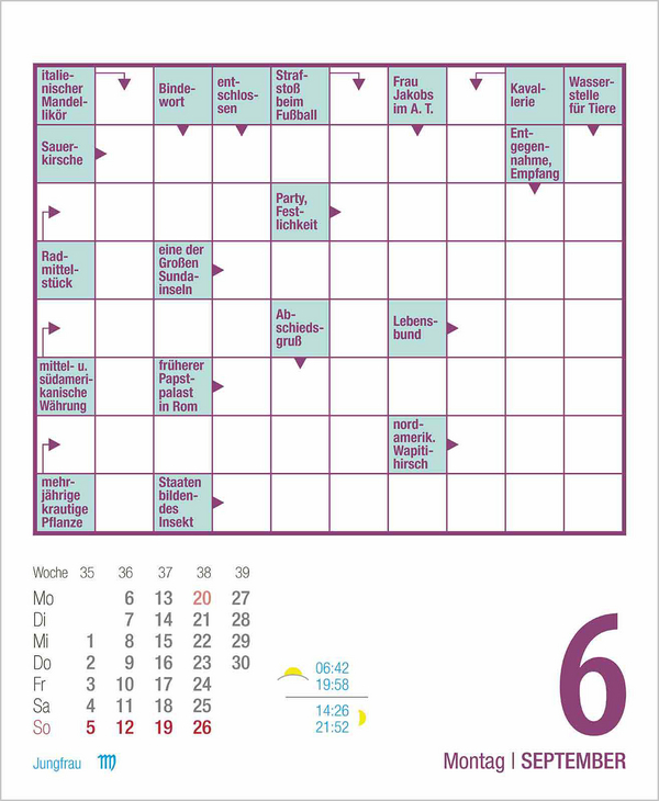 Weitere Ansicht: Kreuzworträtsel 2027