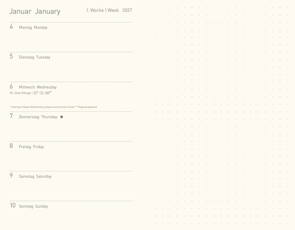 Weitere Ansicht: Premium Timer Small "Golden Waves" 2027 | Essoldo Design