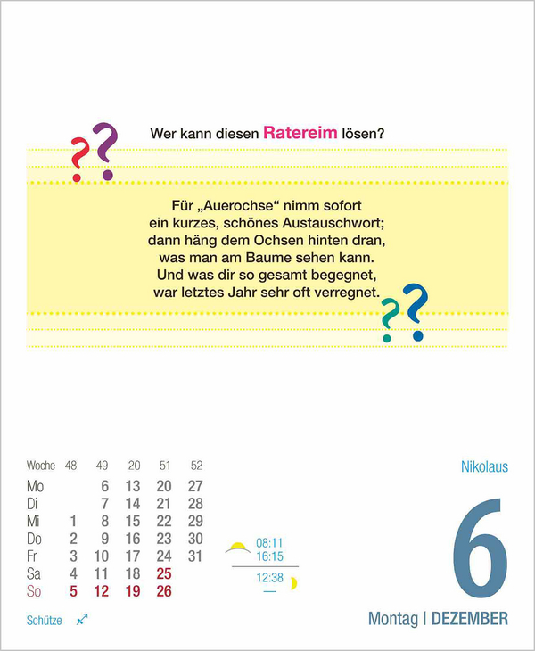 Weitere Ansicht: Rästel für Renter 2027