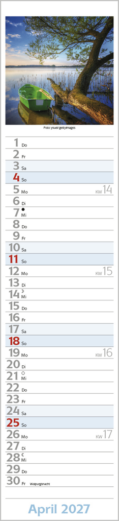 Weitere Ansicht: Augenblicke Langplaner 2027
