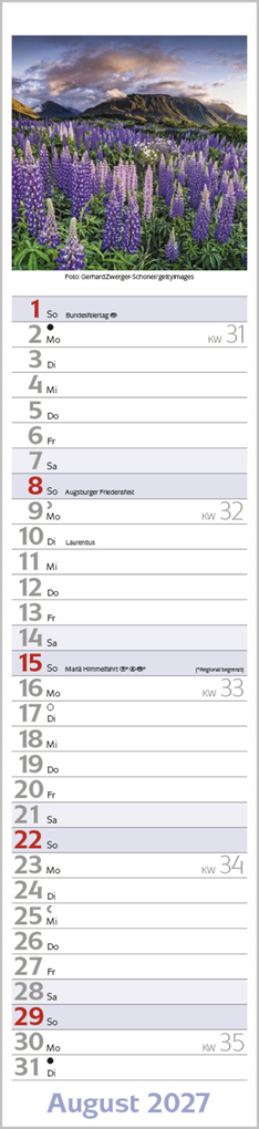 Weitere Ansicht: Augenblicke Langplaner 2027