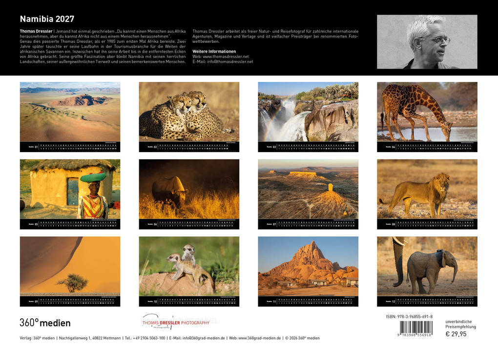 Weitere Ansicht: Namibia Premiumkalender 2027