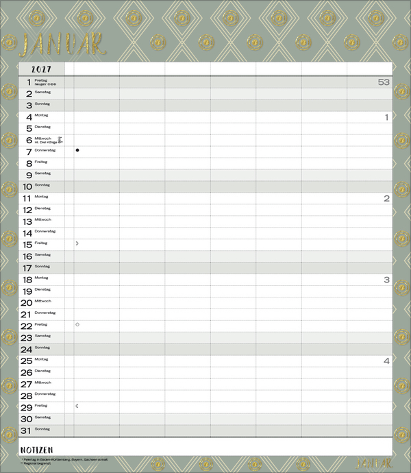 Weitere Ansicht: Multiplaner - Time for glamour 2027