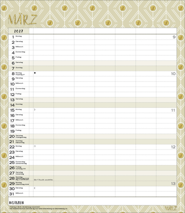 Weitere Ansicht: Multiplaner - Time for glamour 2027