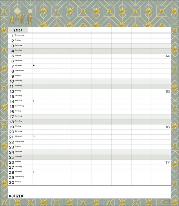 Weitere Ansicht: Multiplaner - Time for glamour 2027