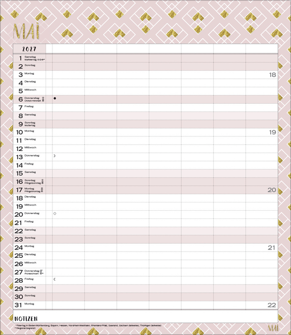 Weitere Ansicht: Multiplaner - Time for glamour 2027