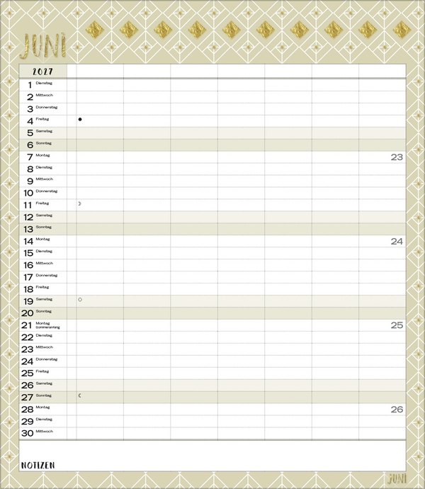 Weitere Ansicht: Multiplaner - Time for glamour 2027