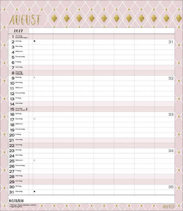 Weitere Ansicht: Multiplaner - Time for glamour 2027