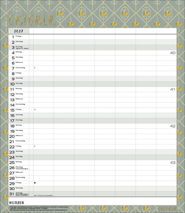 Weitere Ansicht: Multiplaner - Time for glamour 2027