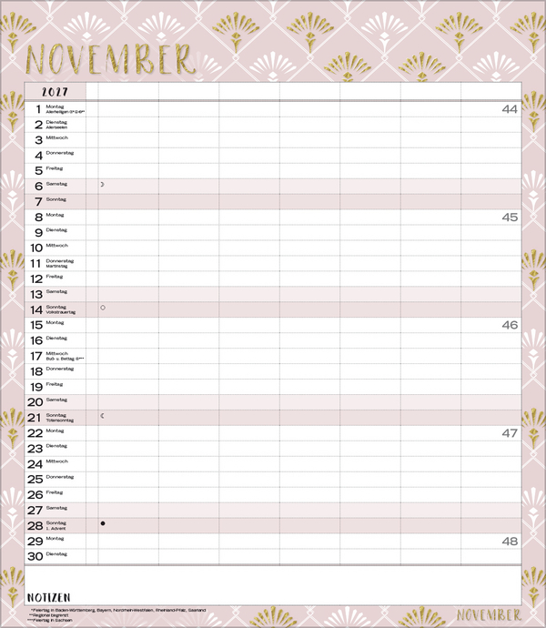 Weitere Ansicht: Multiplaner - Time for glamour 2027