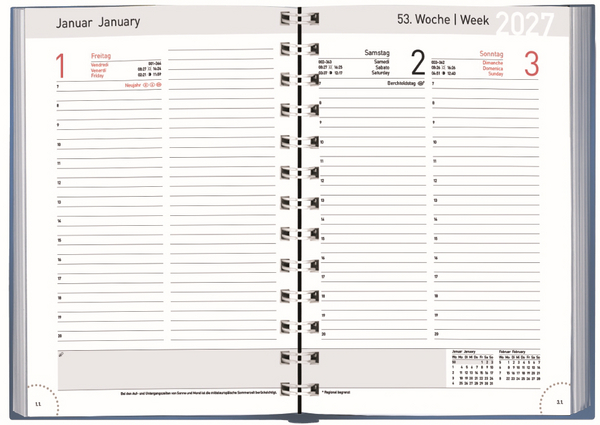 Weitere Ansicht: Chef-Timer Spirale blau 2027