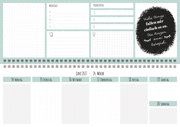 Weitere Ansicht: Tischquerkalender Visual Words Office 2027