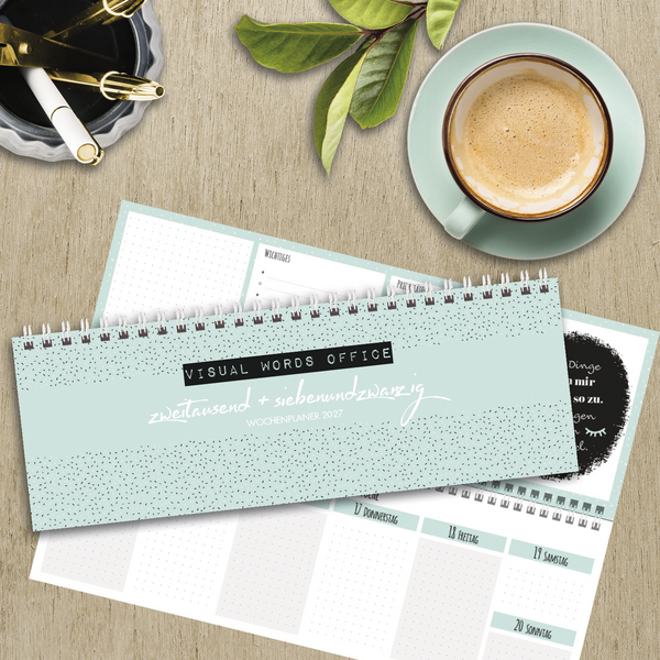 Weitere Ansicht: Tischquerkalender Visual Words Office 2027