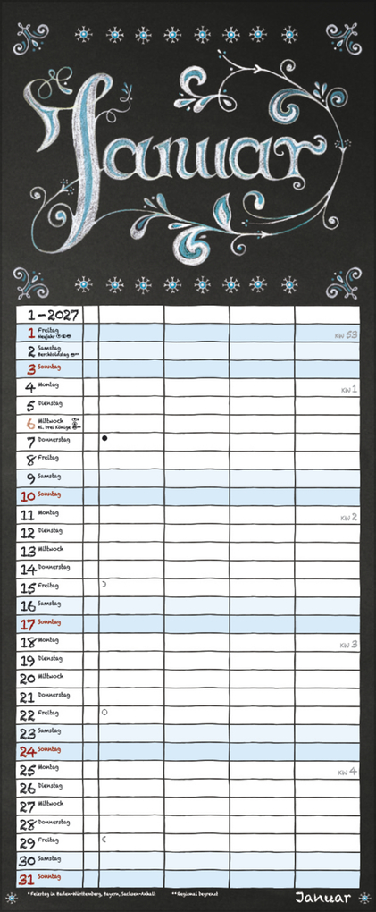 Weitere Ansicht: Tafel Timer 2027