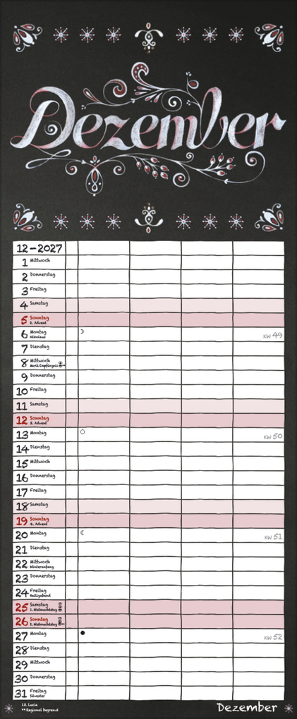 Weitere Ansicht: Tafel Timer 2027