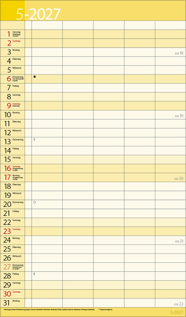 Weitere Ansicht: Familientimer 18 Monate 2027/2028