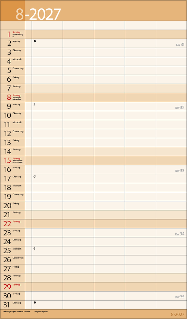 Weitere Ansicht: Familientimer 18 Monate 2027/2028
