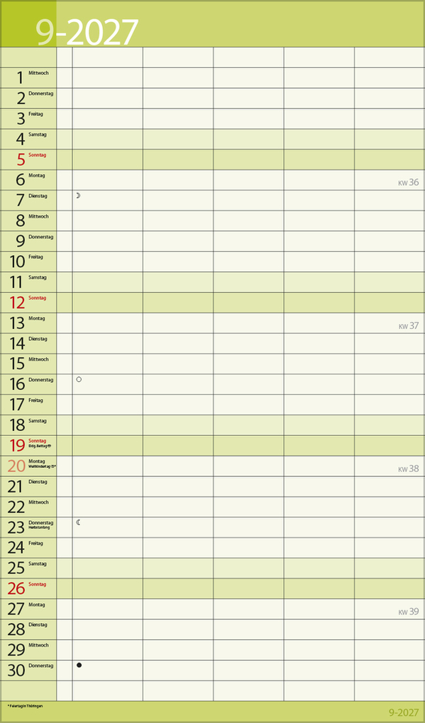 Weitere Ansicht: Familientimer 18 Monate 2027/2028