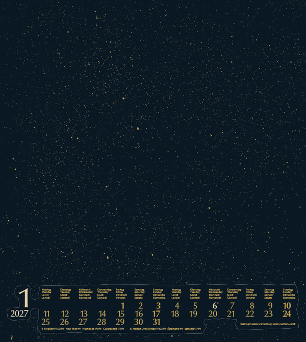 Weitere Ansicht: Foto-Malen-Basteln Bastelkalender gold 2027