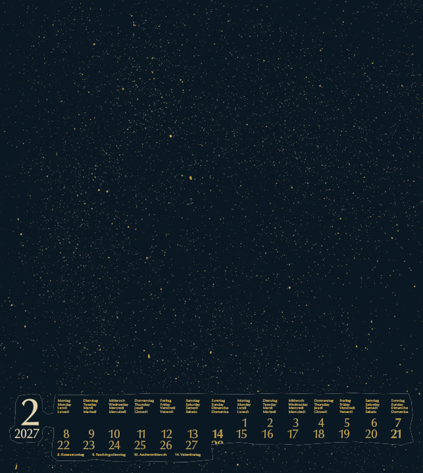 Weitere Ansicht: Foto-Malen-Basteln Bastelkalender gold 2027