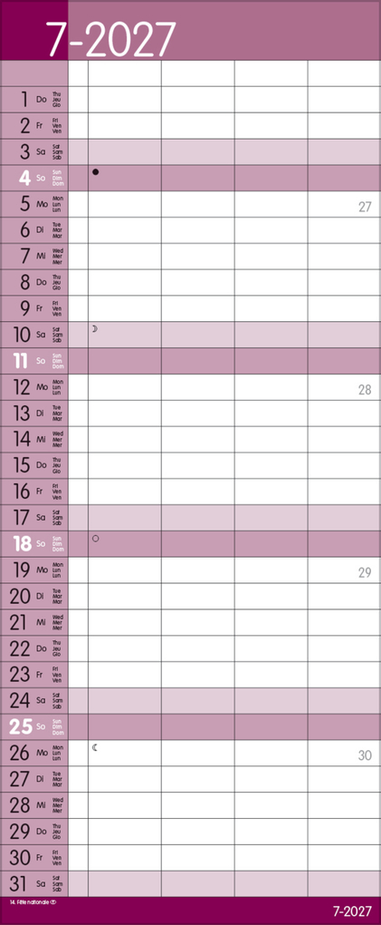 Weitere Ansicht: Family Timer Malve 2027