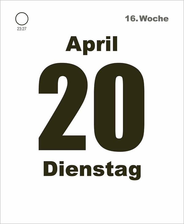 Weitere Ansicht: Tages-Abreisskalender 2027