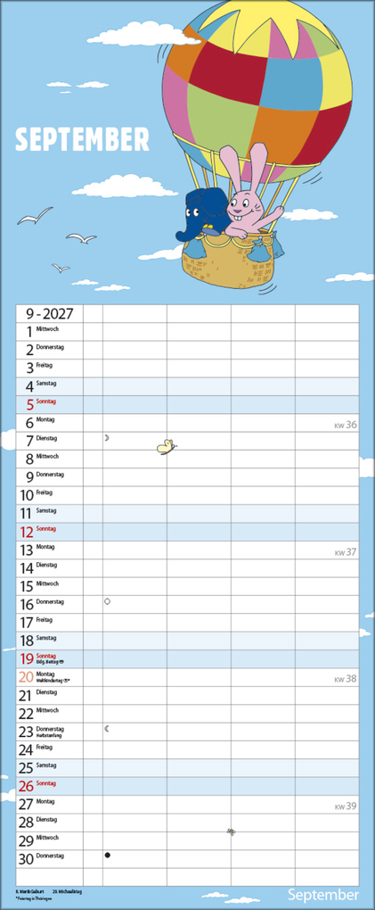 Weitere Ansicht: Der echt elefantastische Familienplaner 2027