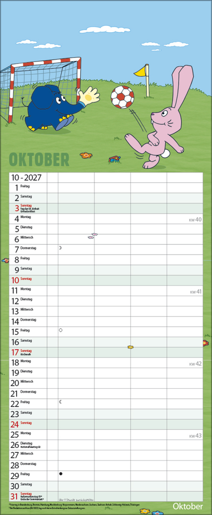 Weitere Ansicht: Der echt elefantastische Familienplaner 2027