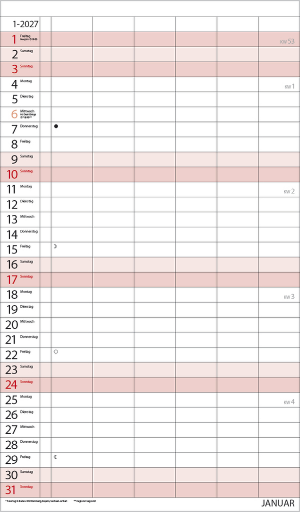 Weitere Ansicht: XL Familienplaner 2027