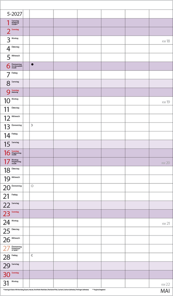 Weitere Ansicht: XL Familienplaner 2027