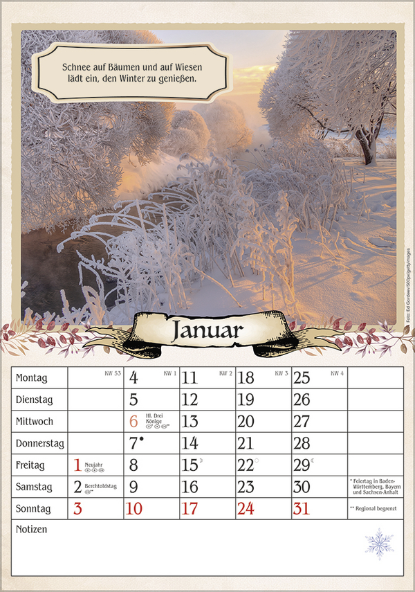 Weitere Ansicht: Kalender für Rentner 2027