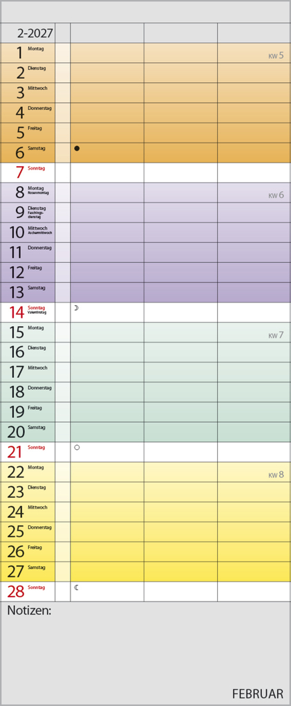 Weitere Ansicht: Farbenspiel - Planer für 2 2027
