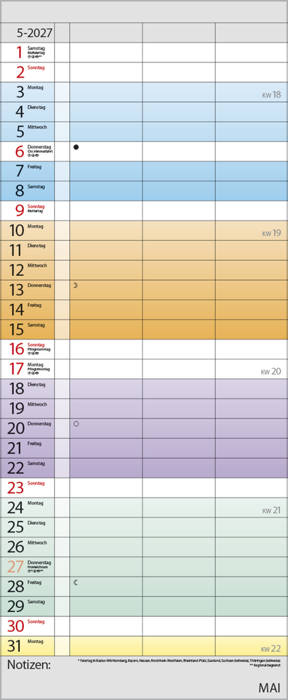 Weitere Ansicht: Farbenspiel - Planer für 2 2027