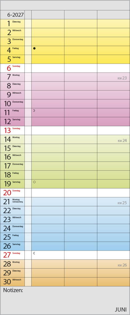 Weitere Ansicht: Farbenspiel - Planer für 2 2027