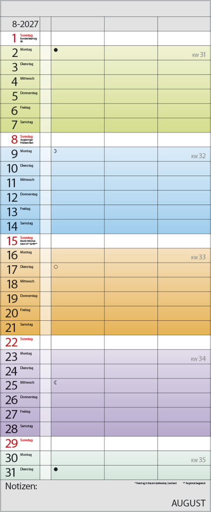 Weitere Ansicht: Farbenspiel - Planer für 2 2027