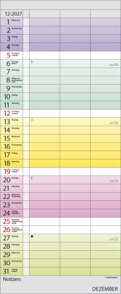 Weitere Ansicht: Farbenspiel - Planer für 2 2027