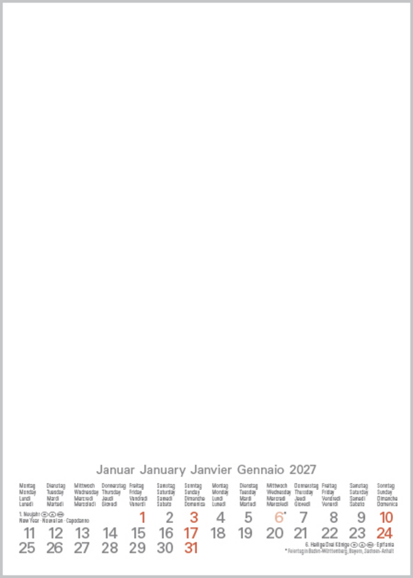 Weitere Ansicht: Foto-Malen-Basteln Bastelkalender A5 weiß 2027