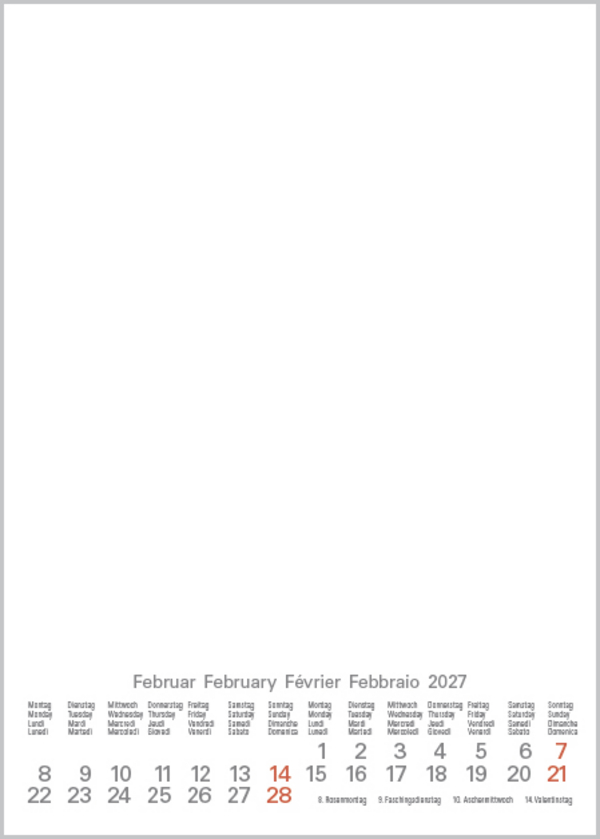 Weitere Ansicht: Foto-Malen-Basteln Bastelkalender A5 weiß 2027