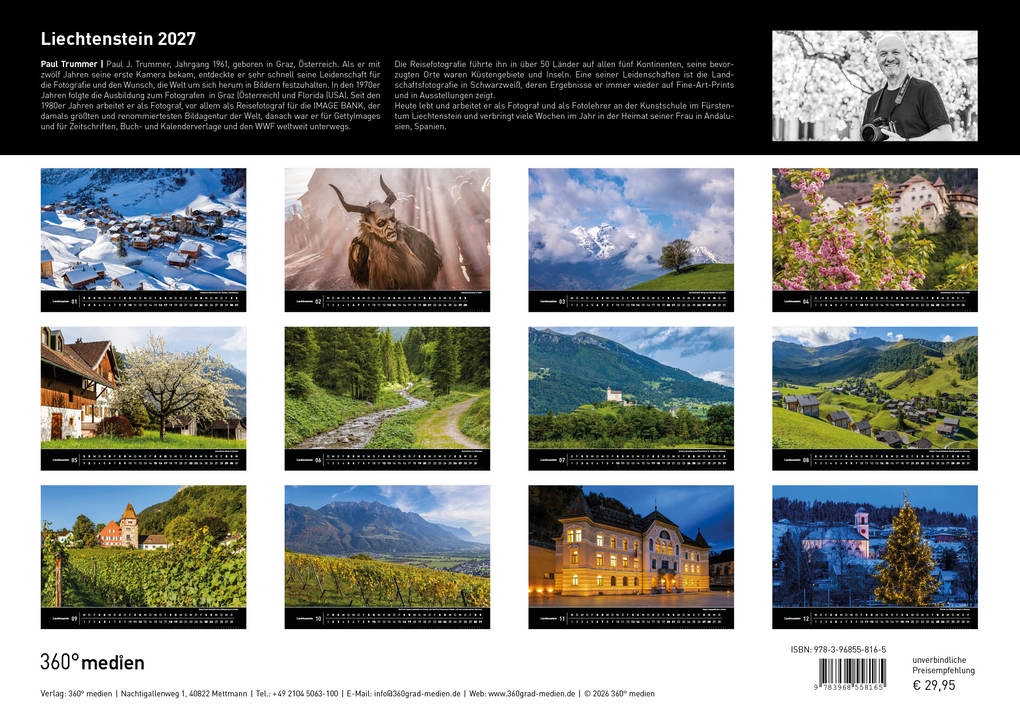 Weitere Ansicht: Liechtenstein Premiumkalender 2027