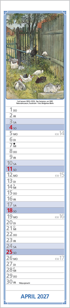 Weitere Ansicht: Hildes Küchenplaner 2027 | Carl Larsson
