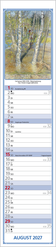Weitere Ansicht: Hildes Küchenplaner 2027 | Carl Larsson