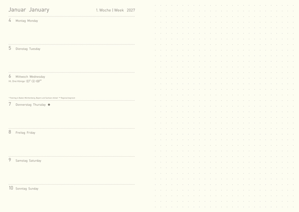 Weitere Ansicht: Premium Timer Big "Koralle" 2027 | Yellena James