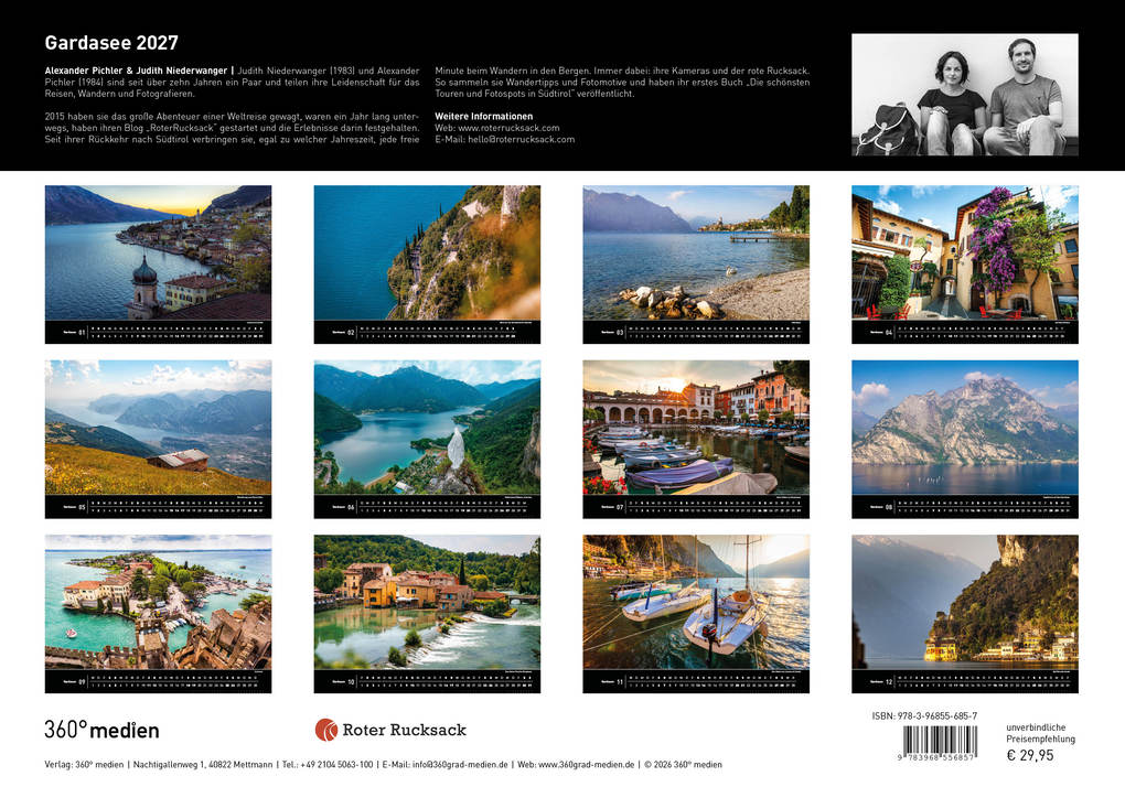 Weitere Ansicht: Gardasee Premiumkalender 2027 | Alexander Pichler