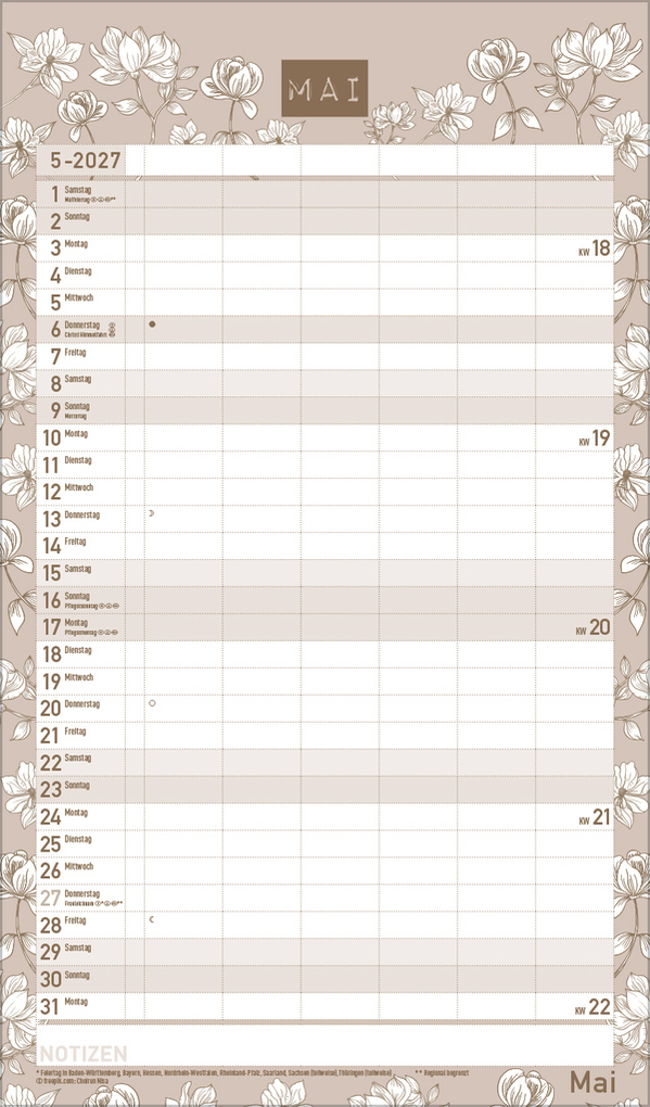 Weitere Ansicht: Premium Familienplaner Pläne schmieden 2027
