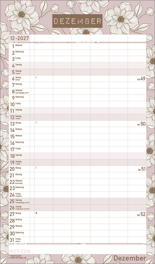 Weitere Ansicht: Premium Familienplaner Pläne schmieden 2027