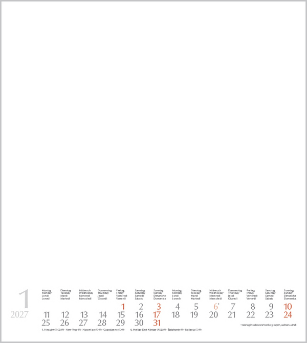 Weitere Ansicht: Foto-Malen-Basteln Bastelkalender weiß 2027