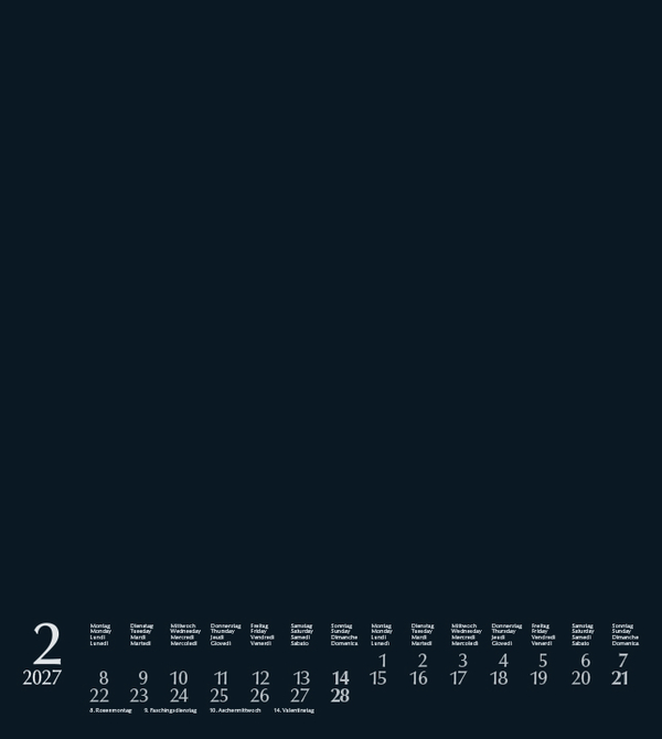 Weitere Ansicht: Foto-Malen-Basteln Bastelkalender schwarz 2027